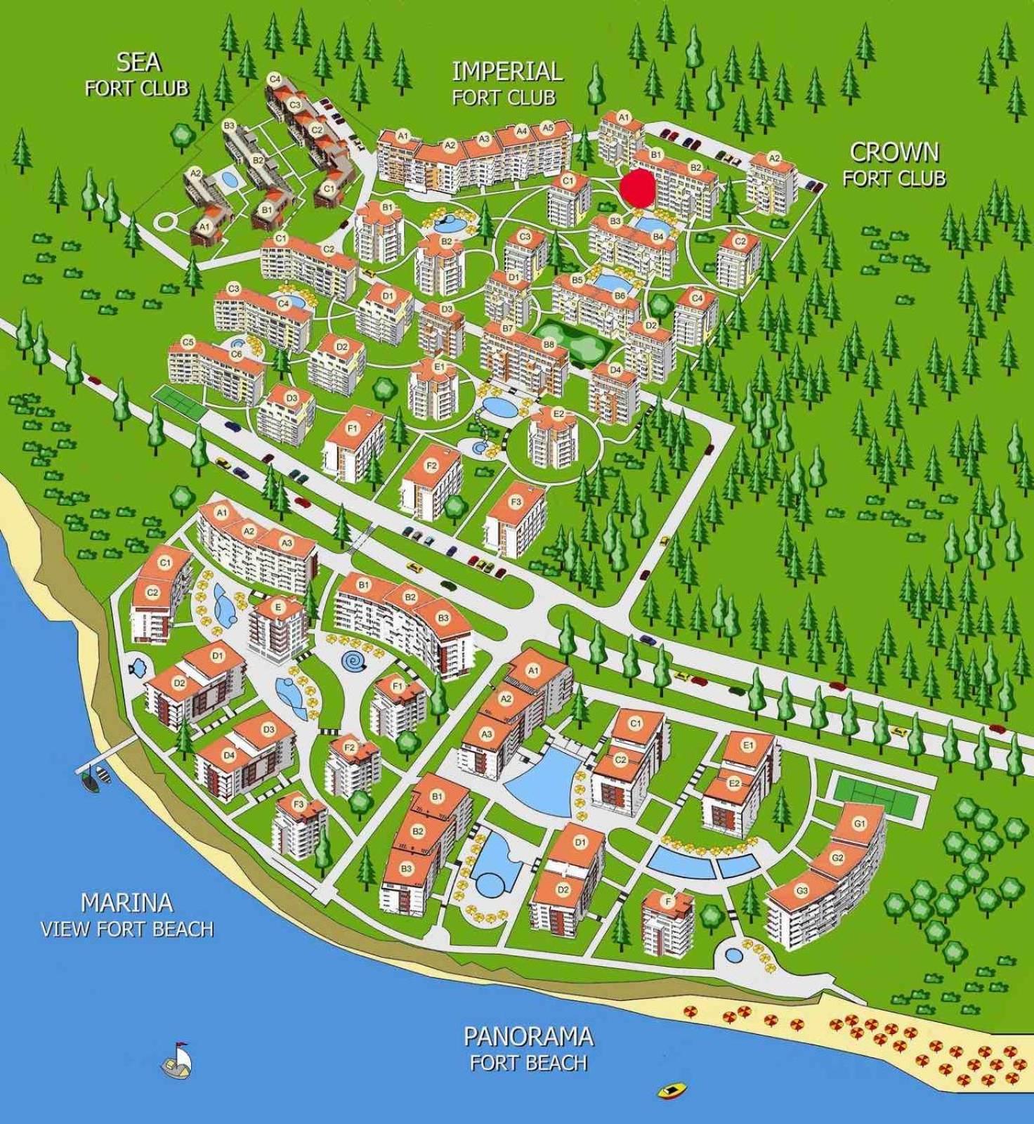 Sea View Panoramic Apartments, Fort Noks Crown Club Sveti Vlas Rum bild